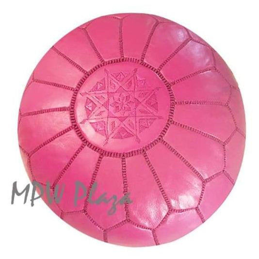 Fuchsia, Moroccan Pouf Ottoman 14x20 - MPW Plaza