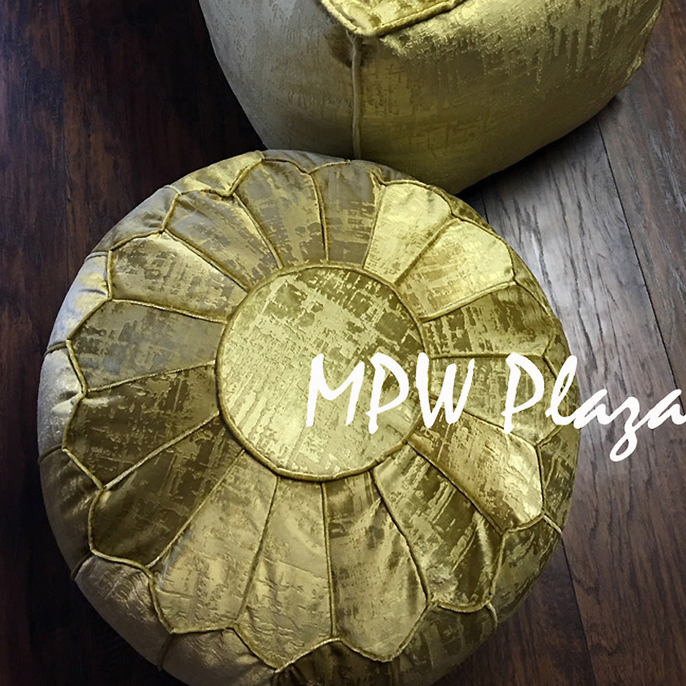 MPW Plaza® Velvet Moroccan Pouf Royal Green tone 14x20 Topshelf Moroccan Velvet,  ottoman (Cover) freeshipping - MPW Plaza®