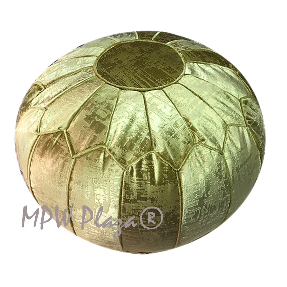 MPW Plaza® Velvet Moroccan Pouf Royal Green tone 14x20 Topshelf Moroccan Velvet, ottoman (Cover) freeshipping - MPW Plaza®