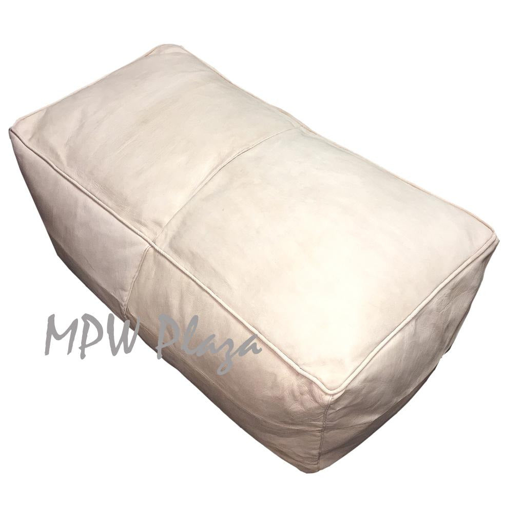 Rectangle Tabouret, Square, Natural Tan, 35"W x 15"H x 18"D - MPW Plaza