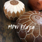 MPW Plaza® Arch Shell Moroccan Pouf Brown, 19" x 29" crafted by hand, Premium Moroccan leather, Limited edition exclusive, couture ottoman (Stuffed) freeshipping - MPW Plaza®