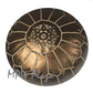 MPW Plaza® Moroccan Pouf, Bronze w Light Embroidery tone, 14" x 20" Topshelf Moroccan faux Leather,  ottoman (Cover) freeshipping - MPW Plaza®