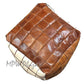MPW Plaza® Pouf Square Mosaic, TriTone, 18" x 18" Topshelf Moroccan Leather,  ottoman (Stuffed) freeshipping - MPW Plaza®